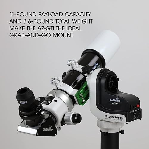 Miniatura 6 de Sky-Watcher Sky-Watcher AZ-GTI - Soporte portátil computarizado GoTo Alt-Az para astronomía sobre la marcha - Control de aplicación habilitada para