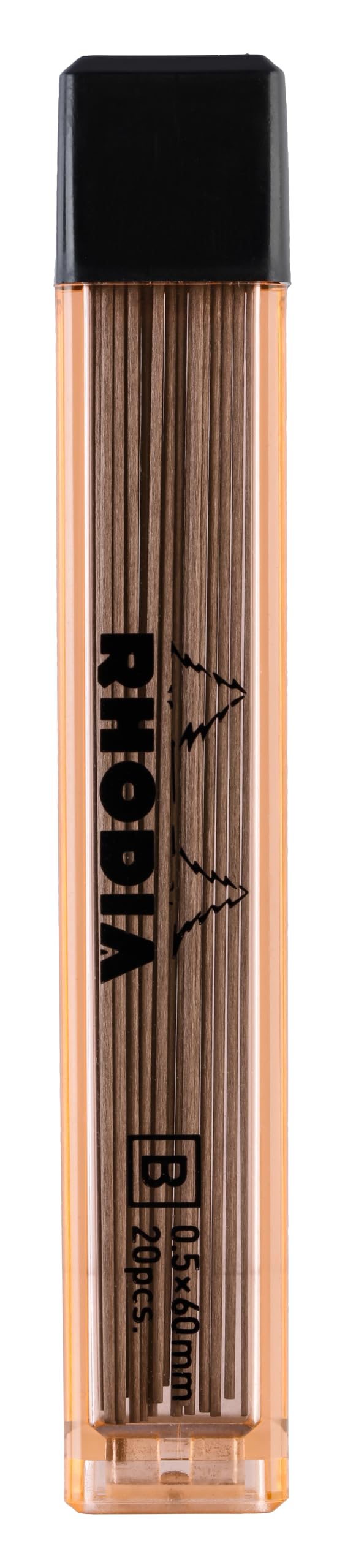 Rhodia 9359C pencil refills 0.5 - Package of 20 for Standard Graphite Leads of 0.5 mm - Refillable - scRipt Collection - Manufactured in France