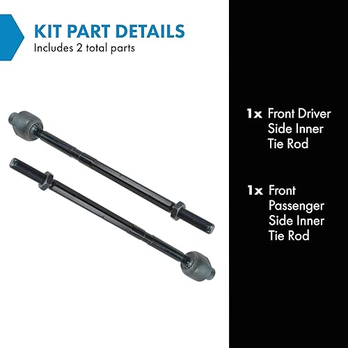 Miniatura 965 de TRQ Juego de barras de acoplamiento exteriores compatibles con Chevrolet Cruze Volt 2016-2019