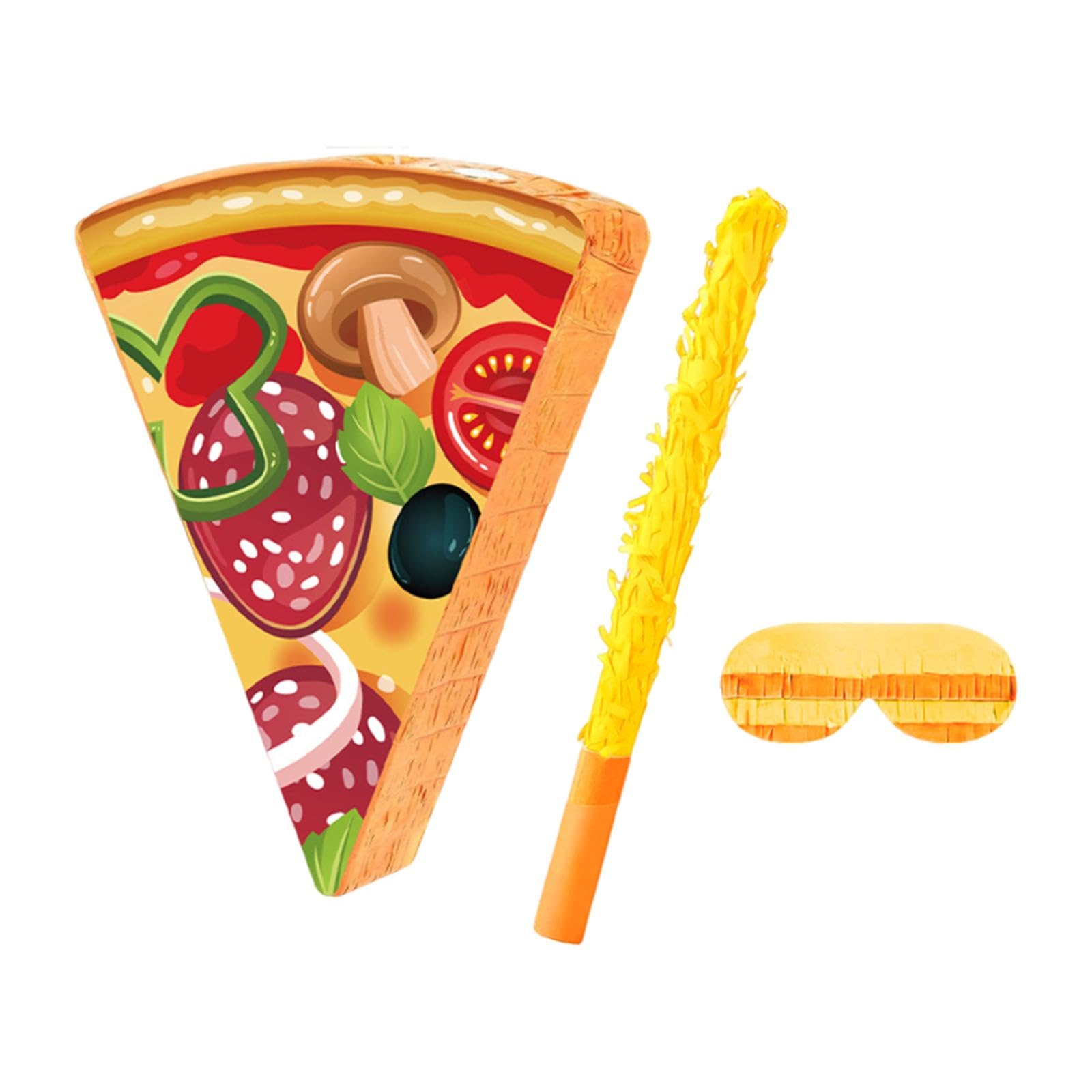 Piñata de Pizza para Fiestas Infantiles, Accesorios y artículos para Fiestas de Despedida de Soltera, música para niños.