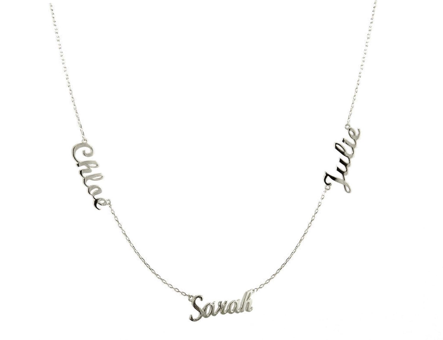 Triple Gold Name Necklace 