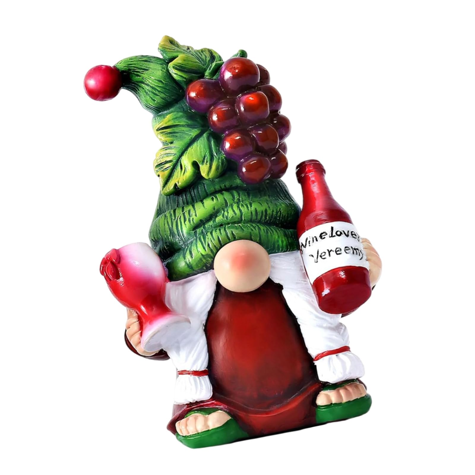 Xjdzineq Resins Fall Gnomes Figurine with Wine and Grapes Theme for Thanksgiving Tabletop Decors and Christmas Holiday Ornament Christmas Gnomes Decoration