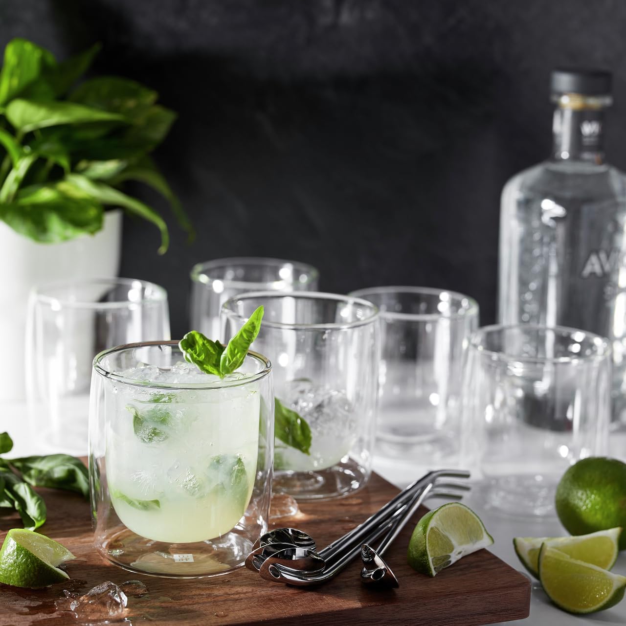 ZWILLING Sorrento 2-pc Double-Wall Tumbler Glass Set - Clear - Image 5