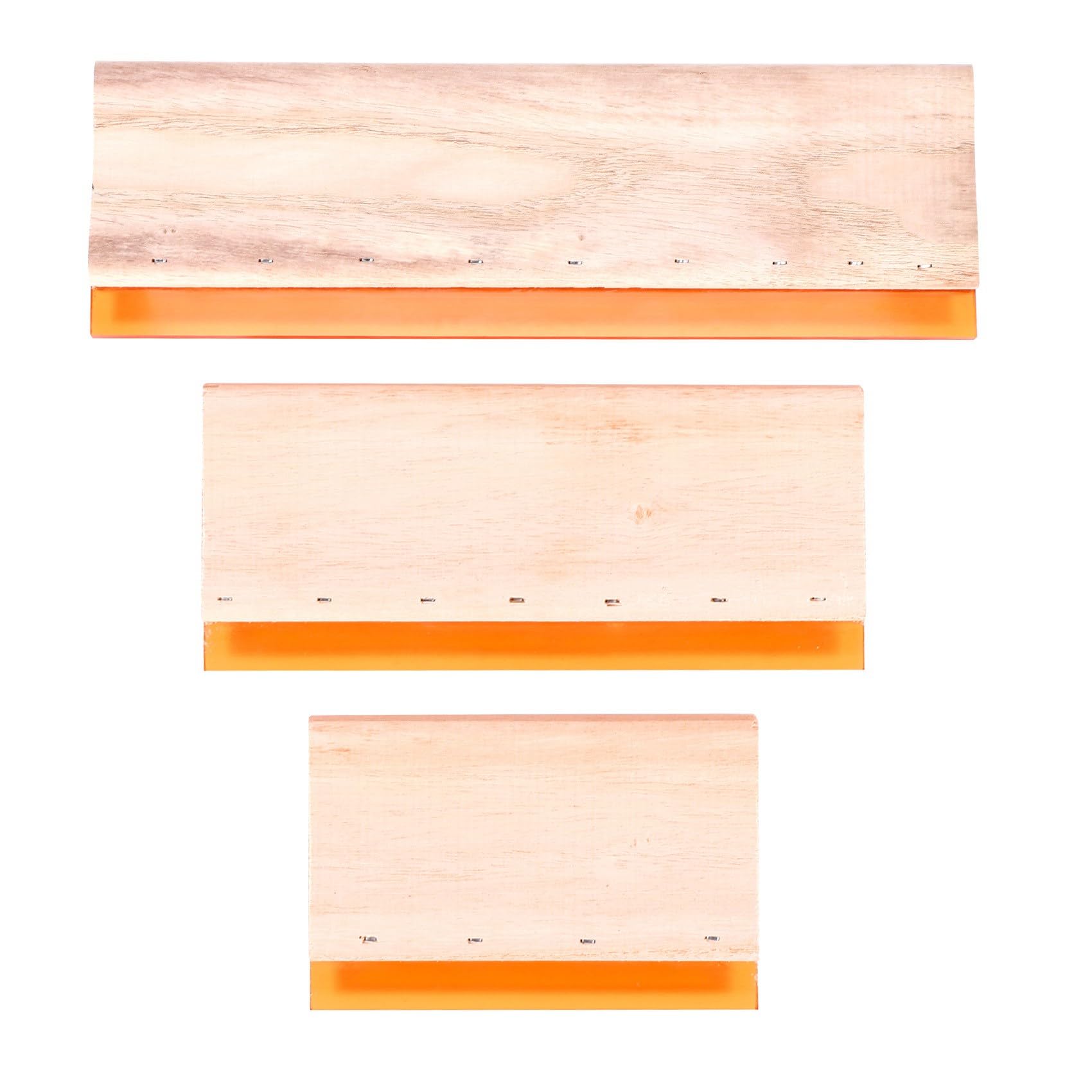 Bortivier 3 Pcs Silk Screen Printing Squeegee Ink Scaper Scratch Board Tools 16Cm 24Cm 33Cm