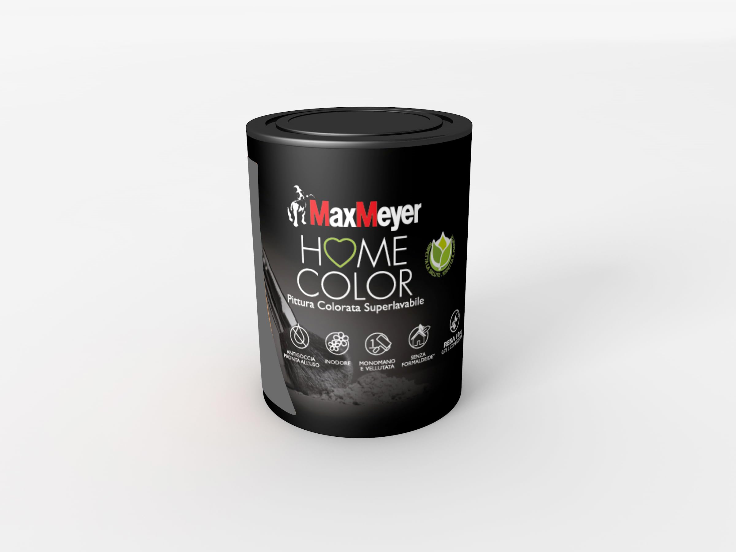 MAXMEYER Pittura Colorata Superlavabile Home, Color Smoke 0,75L - 2