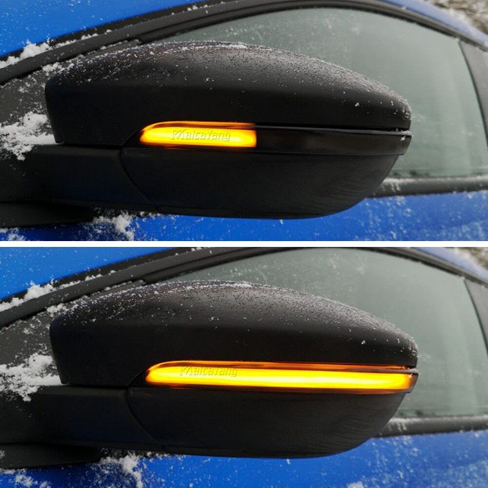 Indicatori di direzione dinamici a LED nello specchietto retrovisore per Polo MK5 6R 2009-2013, Polo 6C 2014-2017