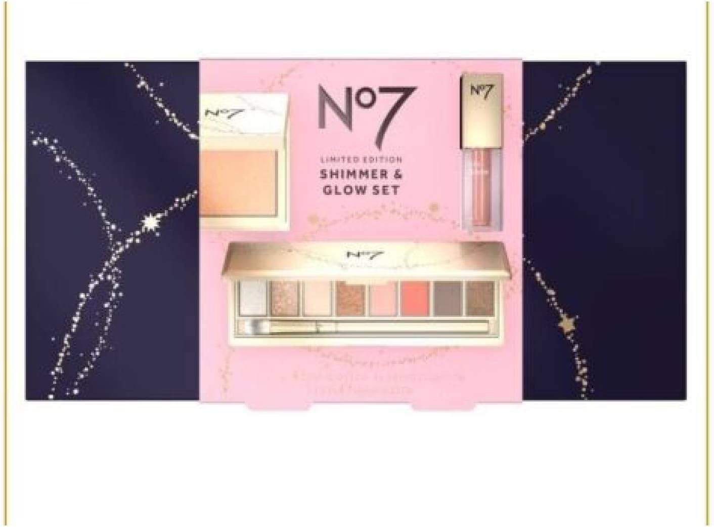 No7 Limited Edition Shimmer & Glow Set, Gift Set For Her Contains