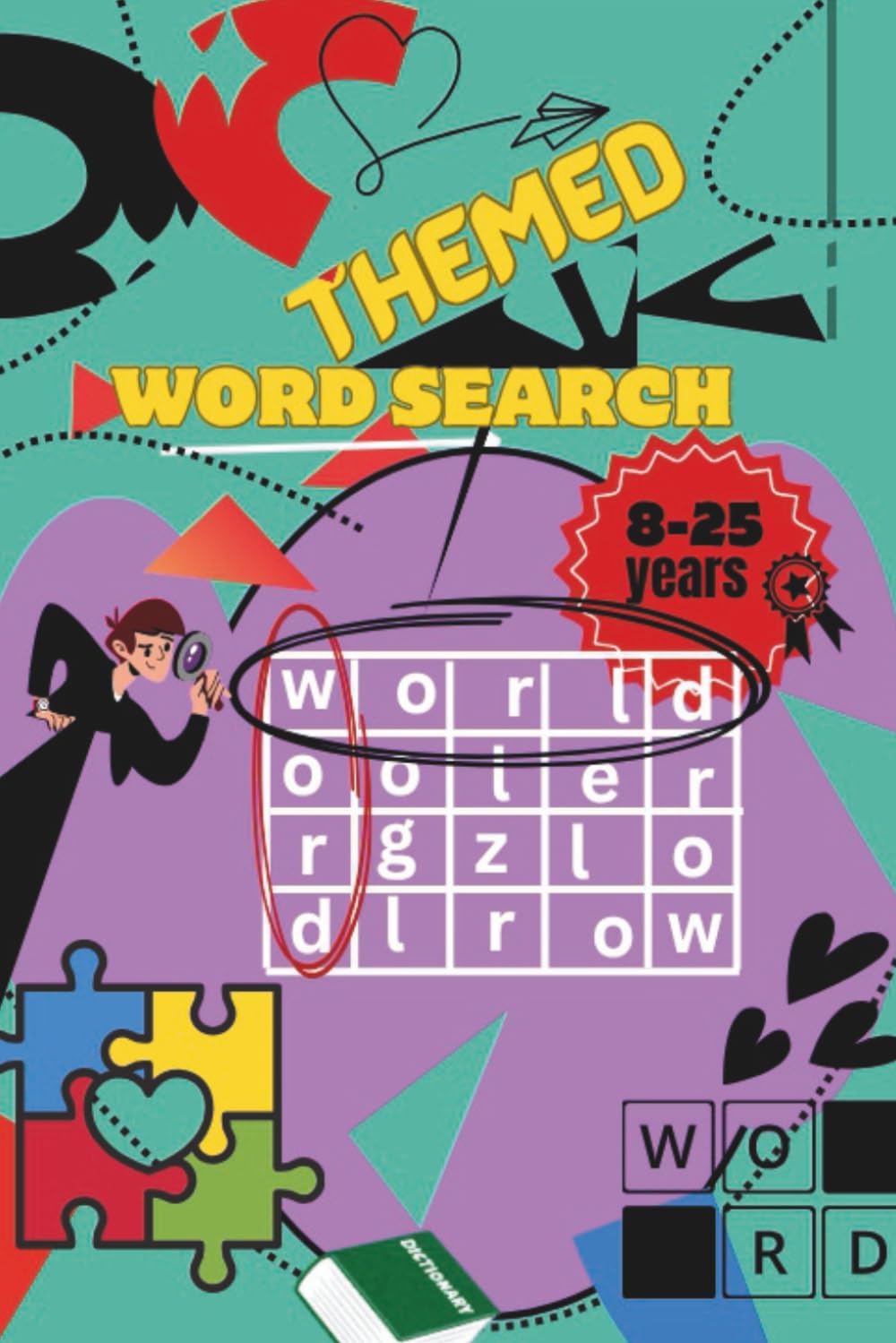 Themed word search book: Word search book