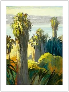 Buena Vista Lagoon - California Coastal Landscape - From an Original Color Painting by Wade Koniakowsky - Fine Art Matte Paper Print (Unframed) 18x24in