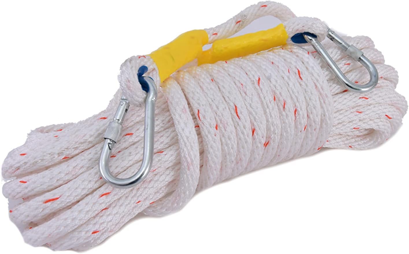 White 16mm/18mm/20mm Outdoor Polypropylene Rope, Aerial Work Rope, External Wall Cleaning Sling, Air-conditioning Installation Safety Rope, Nylon Rope Binding Rope (10M-50M)(Size:10m,Color:20mm)