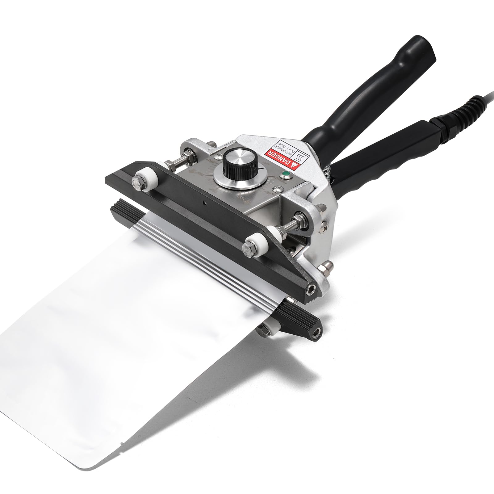 Hanchen Máquina de sellado térmico de 200 mm, portátil, portátil, 0 ~ 250 ℃, para envases de alimentos, sellador para bolsas de papel de aluminio, bolsas de papel kraft