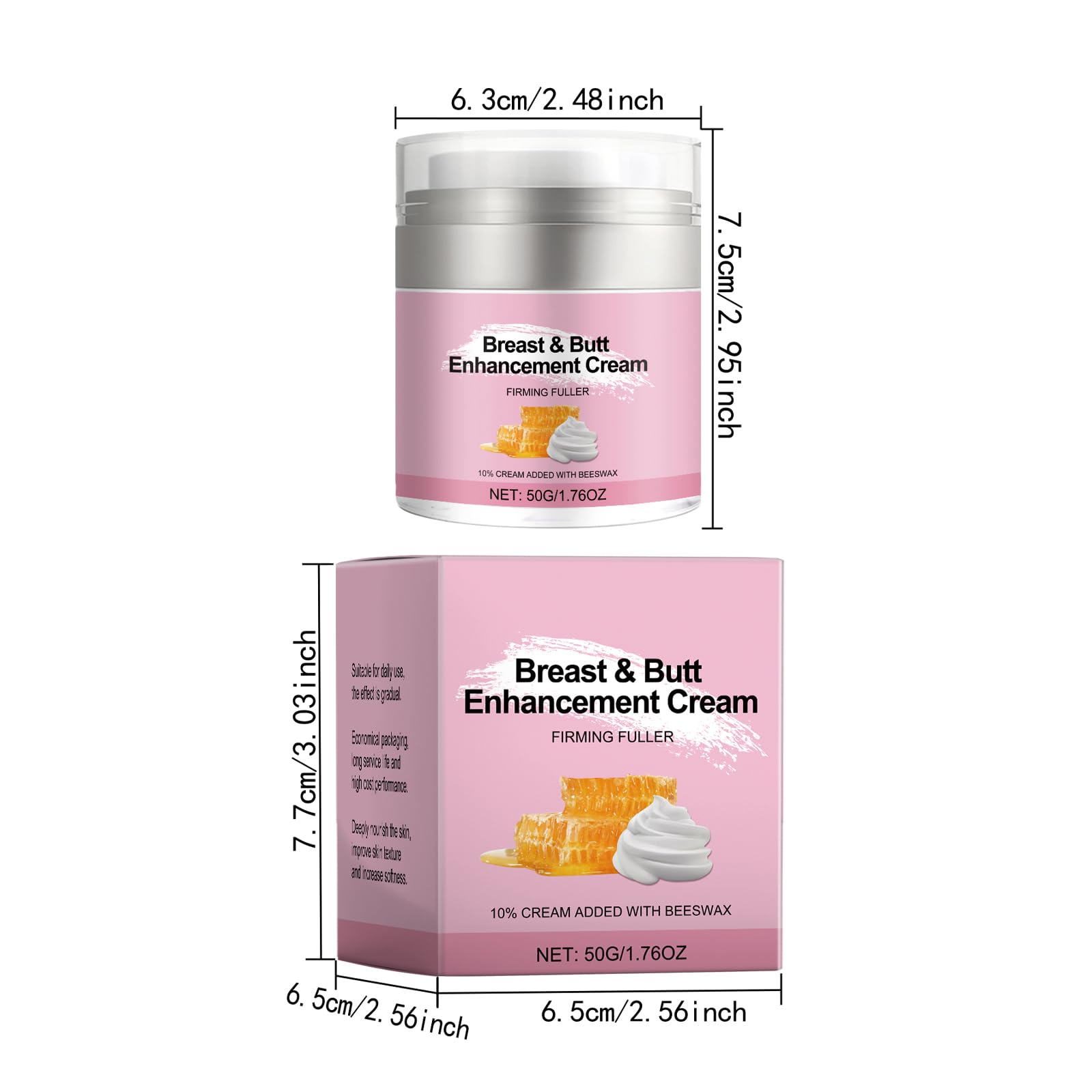 Crème Pour Fesses Et Seins, Crème D'augmentation Mammaire Crème Pour Relever Les Fesses Hydratant Pour Raffermir Soulever Les Seins Et Les Fesses Peau Ferme Rebondie Et Volumineuse