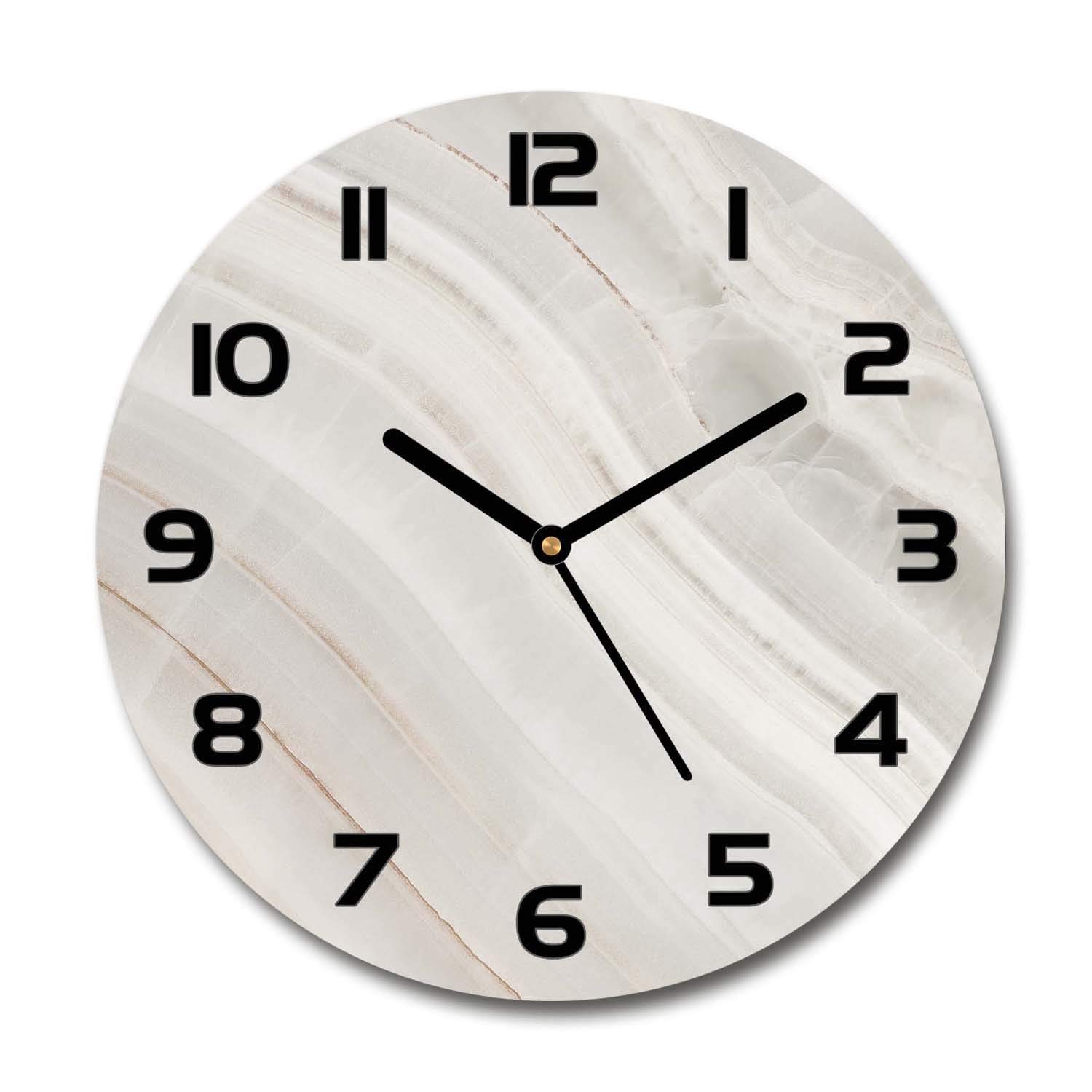 Horloge en verre silencieuse Tulup pour éliminer les bruits de tic-tac