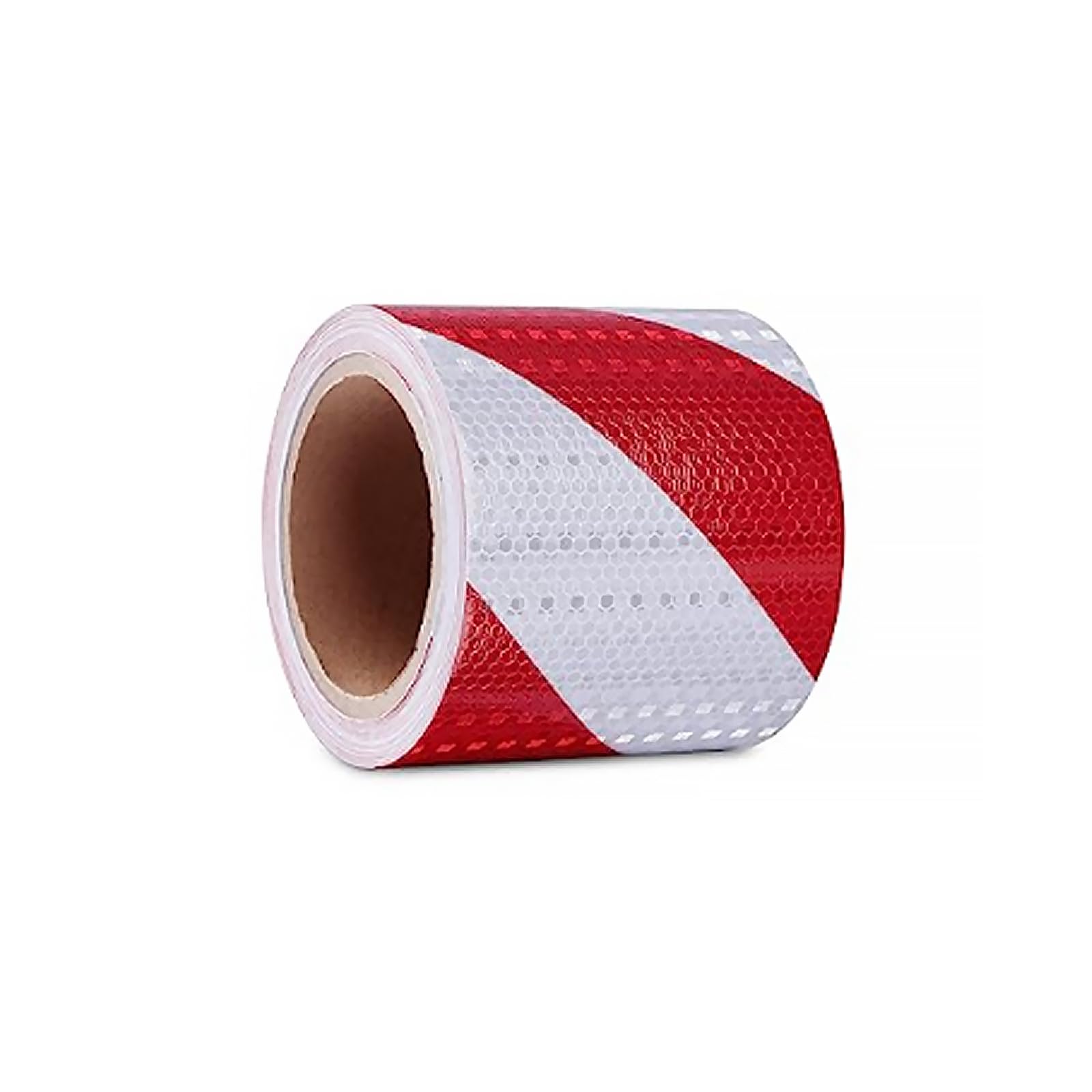GIONAR Bande Reflechissante Autocollante, 10cmx25m Bande Reflechissante, Rouge et Blanc Ruban Reflechissant Adhesif, pour Véhicules, Camion, Rappel de Sécurité