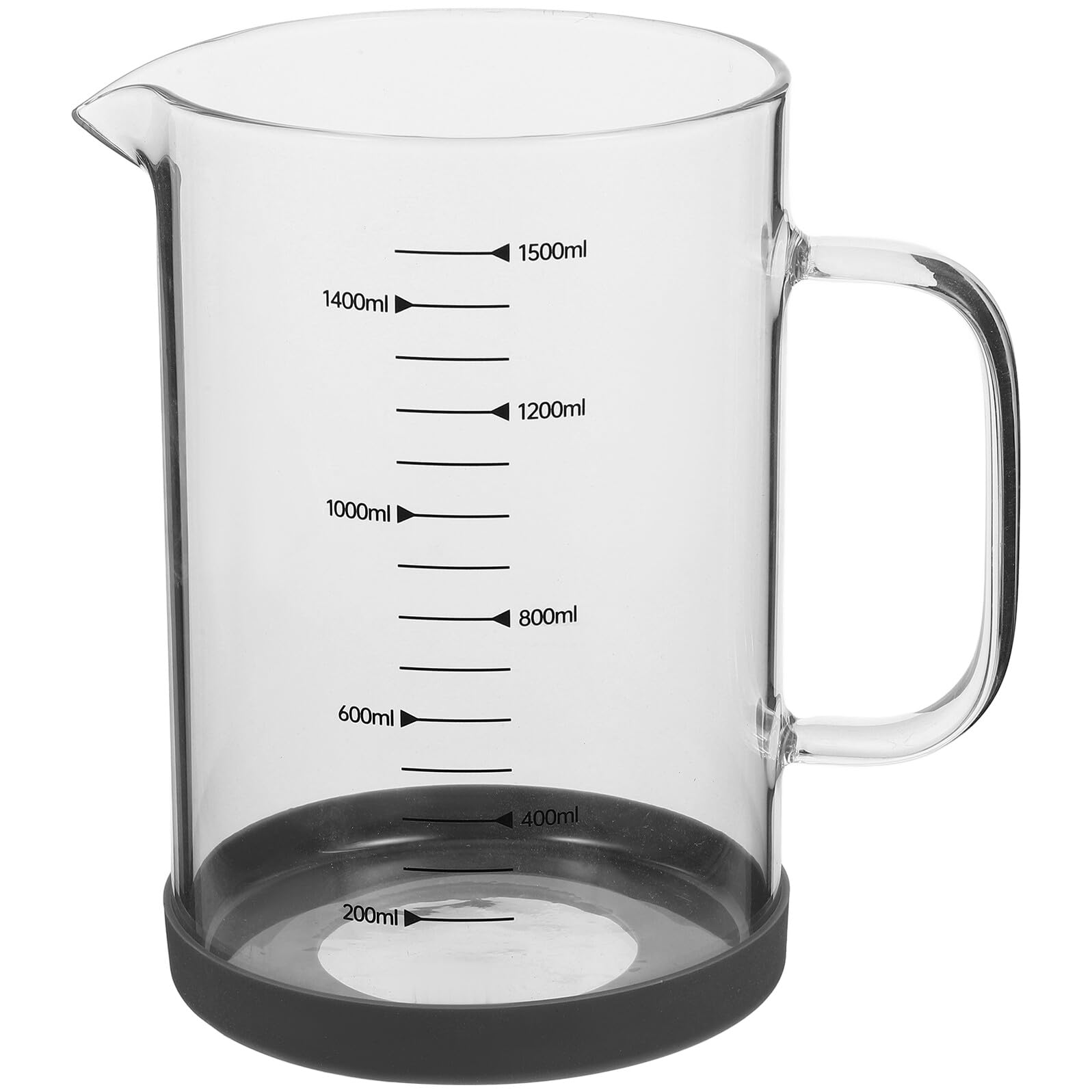 ARTIBETTER Misurino in Vetro Borosilicato da 1500 Ml, Leggero e Facile da Trasportare, per Misurazioni di Liquidi Durante la Preparazione di Bevande e Dolci
