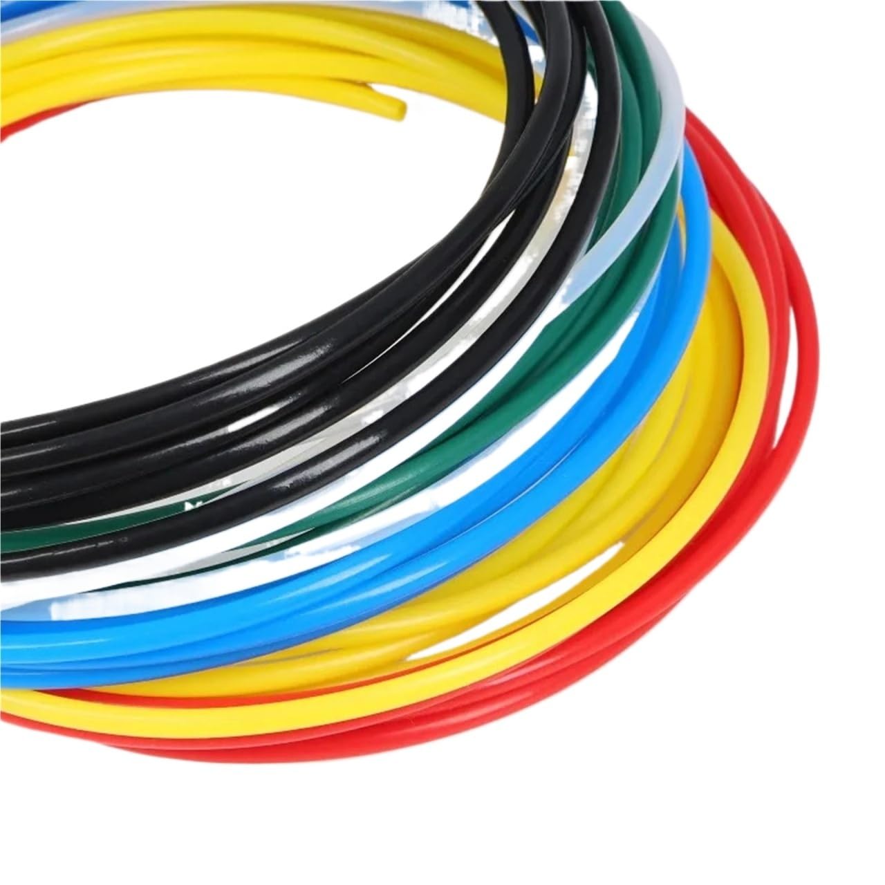 PTFE Tubo Tubo protector de calor capilar aislado tipo L 150V F46 | DI0.3-3.38mm(Black,10M X 1PCS_10L(2.69X3.09))