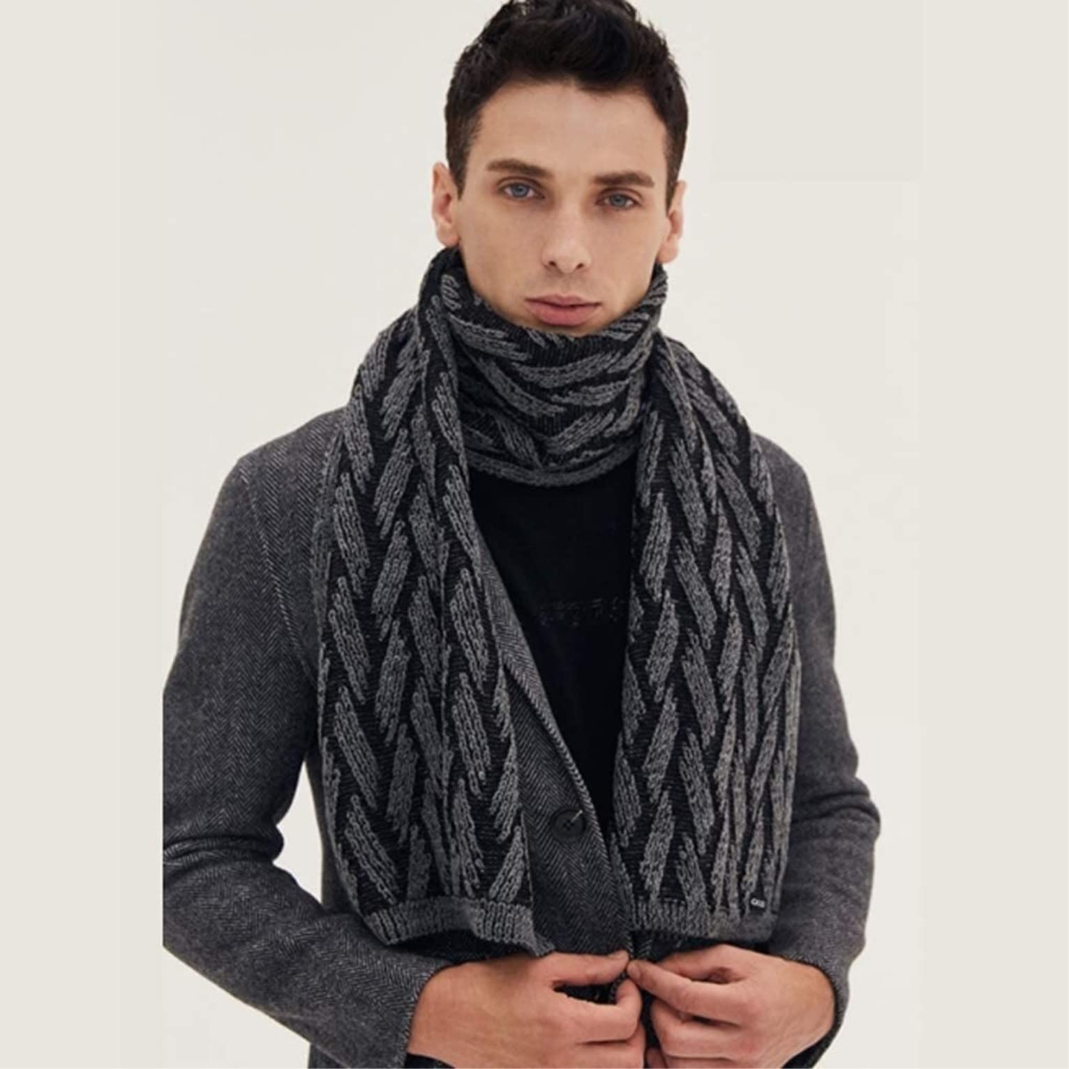 Sciarpe Sciarpa Invernale Lunga Cravatte Lavorate A Maglia Sciarpe Morbide E Calde In Filato Di Lana Unisex Sciarpe da donna