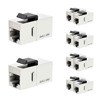 iwillink Cat6カプラー RJ45 25個 シルバー シールドカプラー Amazon.com: Iwillink Cat6 Shielded Coupler 10-Pack, RJ45