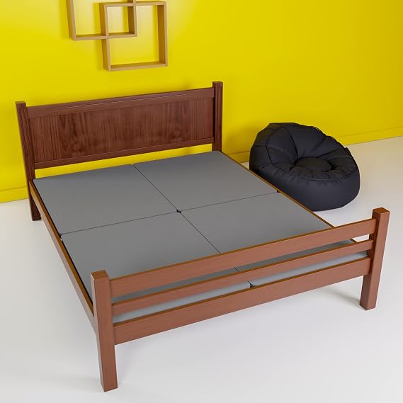 Spring Sleep, 1.5-Inch Split Bunkie Board for Mattress/Bed Support - Fully Assembled, Improved Comfort and Support, Queen(Fold), Gray