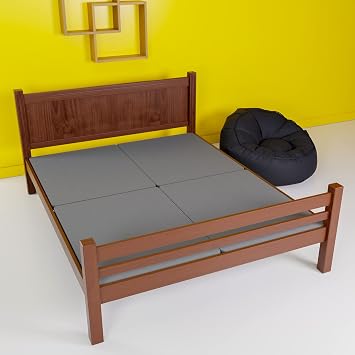 Spring Sleep, 1.5-Inch Split Bunkie Board for Mattress/Bed Support - Fully Assembled, Improved Comfort and Support, Queen(Fold), Gray