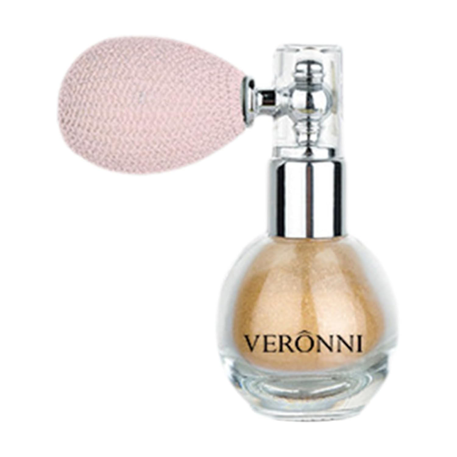 Yeahdor Glittery Highlighter Spray & Loose Powder Duo – High Gloss Shimmer Mist for Face Body Hair, Long-Lasting Sparkle Champagne One Size