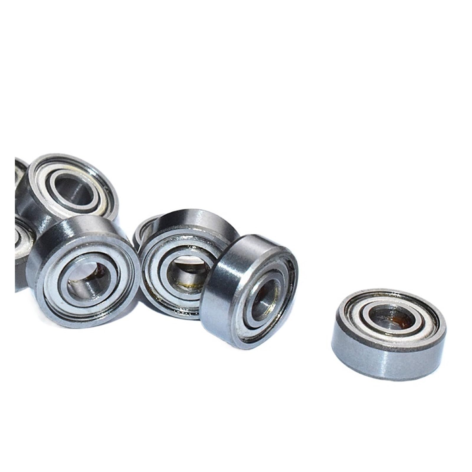10 Uds MR84ZZ 4 * 8 * 3(mm) 10 Uds rodamiento de acero cromado en miniatura sellado de metal