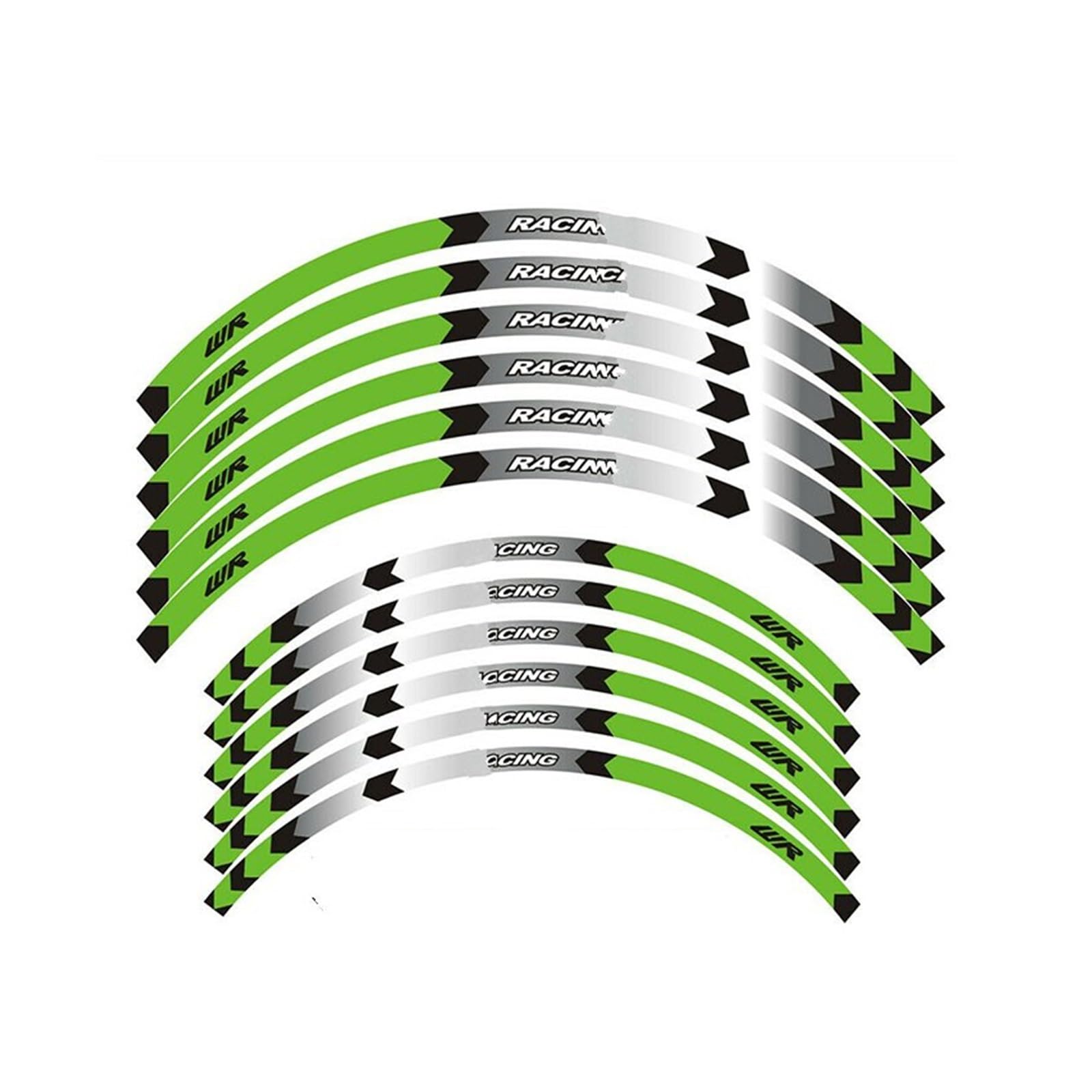 Autocollant pour roue de moto WR 250R 450F stickers jante pour sorties enduro de nuit