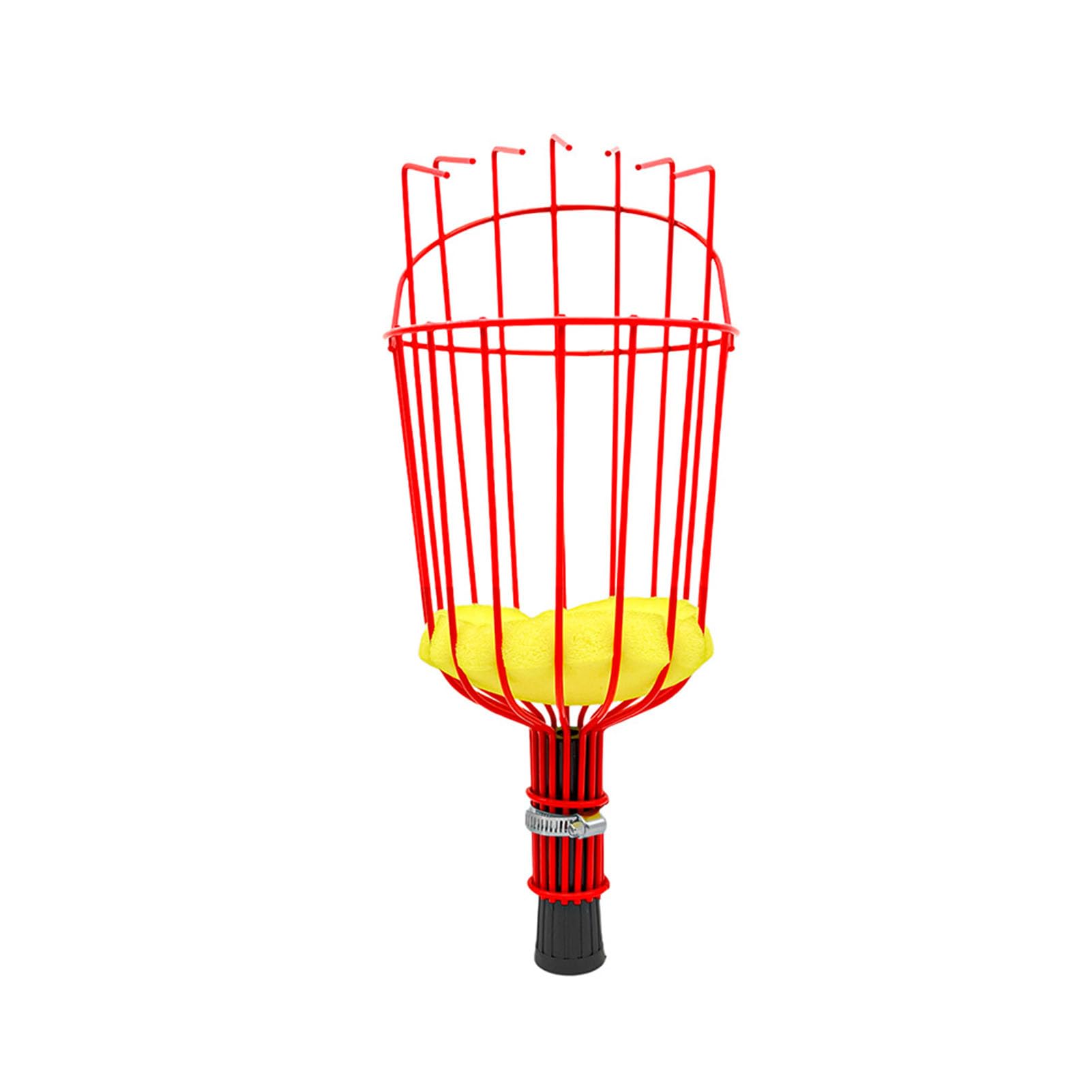 Poste recolector de frutas con cesta telescópica, herramienta de recolección de frutas ajustable, herramienta de poste telescópico recolector de naranjas para mango, pera, limón (Om / 10. Tenía miedo)