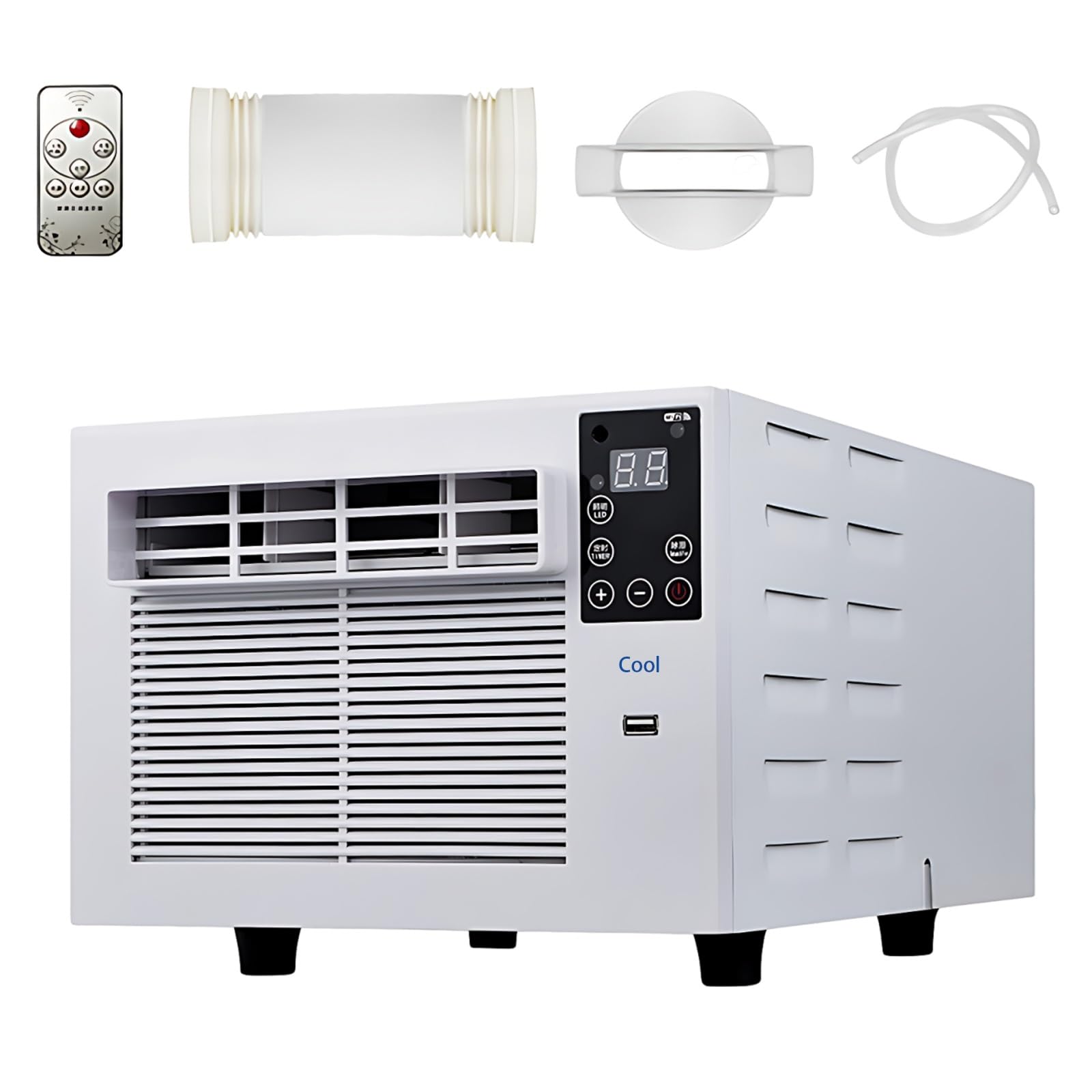 2500 BTU Mini Portable AC, Low Wattage Tent Cooler Unit