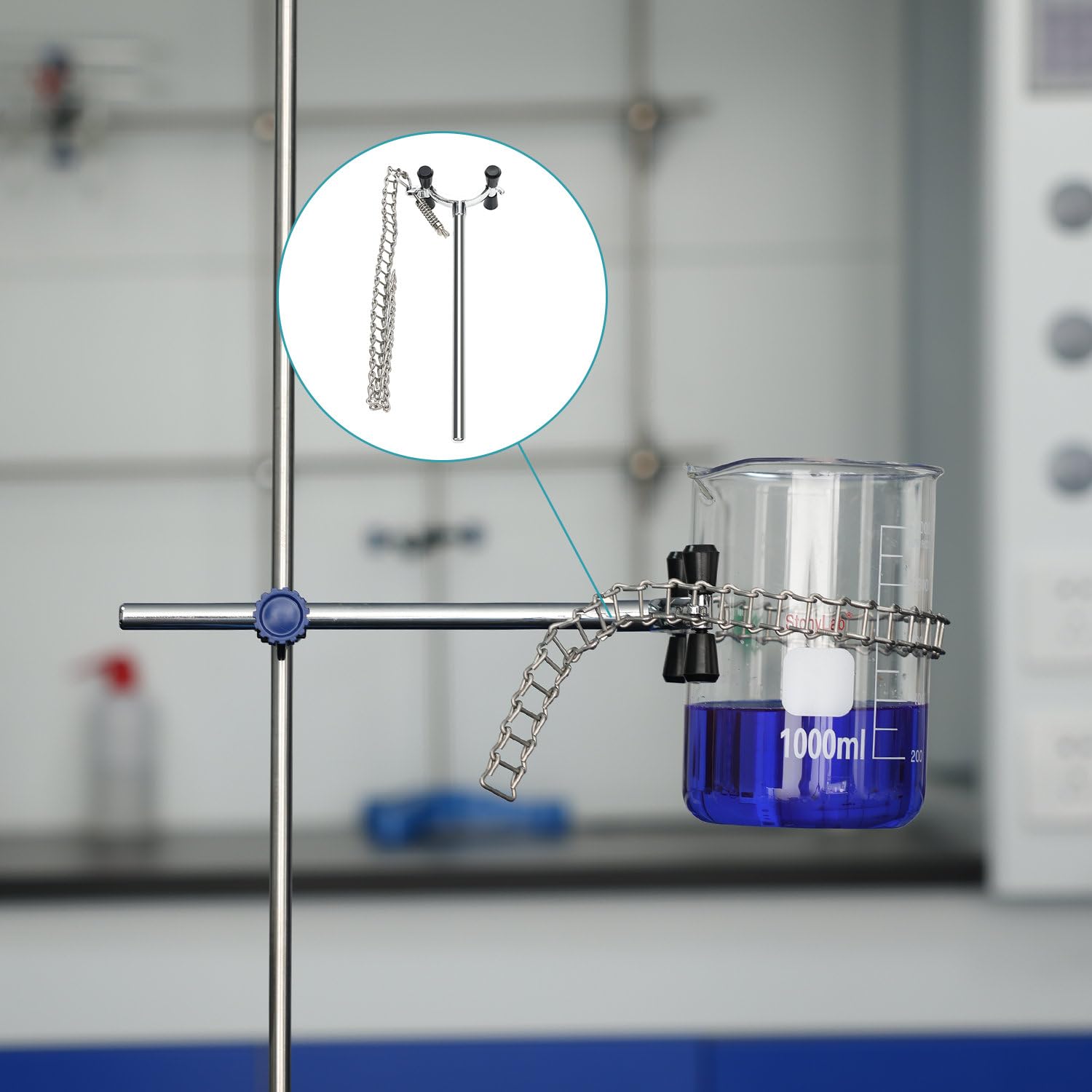 ☆実験室用チェーンクランプホルダー 1.5~5.7インチ
