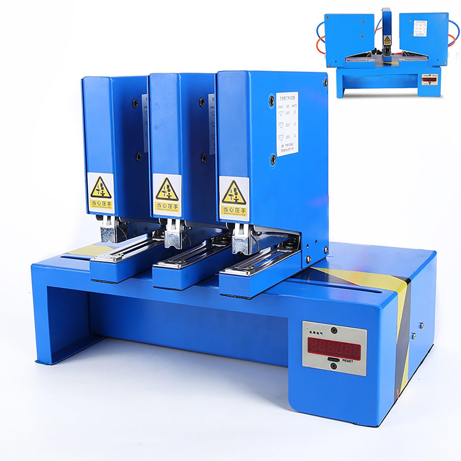 Pinzatrice pneumatica intelligente, raccoglitore automatico a doppia testa con spaziatura regolabile per imballaggio, scuola e stampa