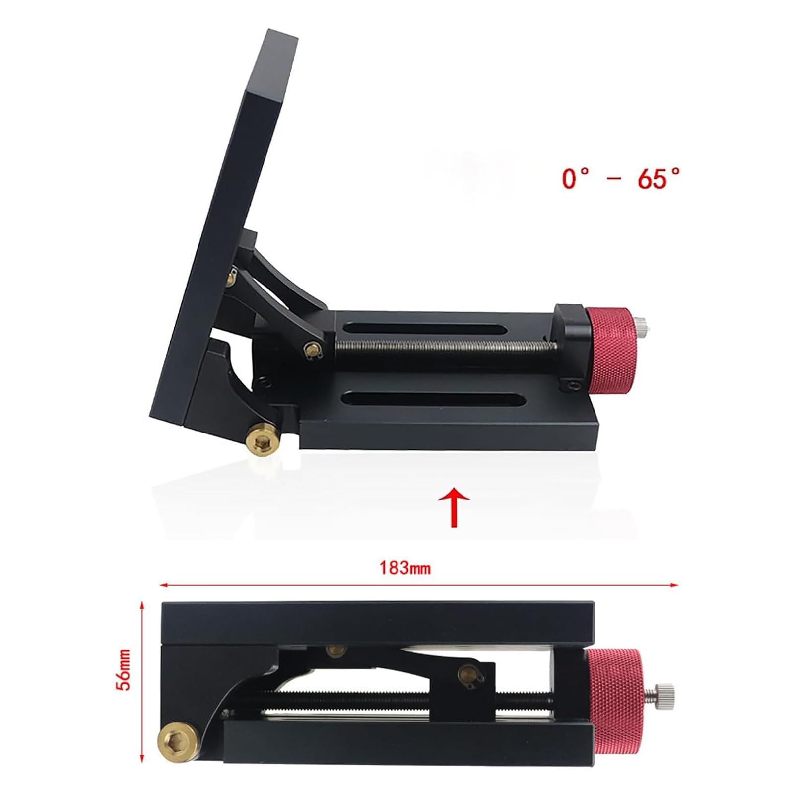 Support de levage manuel de laboratoire, hauteur de charge 10 kg, hauteur de charge 55 mm, stabilité de précision pour expériences scientifiques, taille de la table 148 x 80 mm