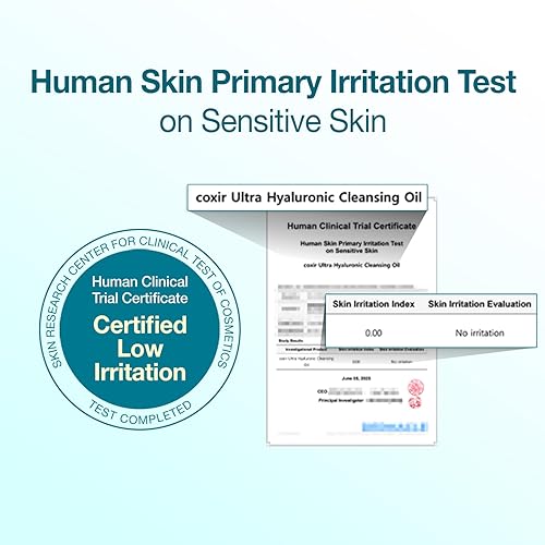 Miniatura 9 de coxir Aceite limpiador ultra hialurónico l limpiador facial coreano, eliminación de maquillaje de puntos negros con ácido hialurónico, libre de