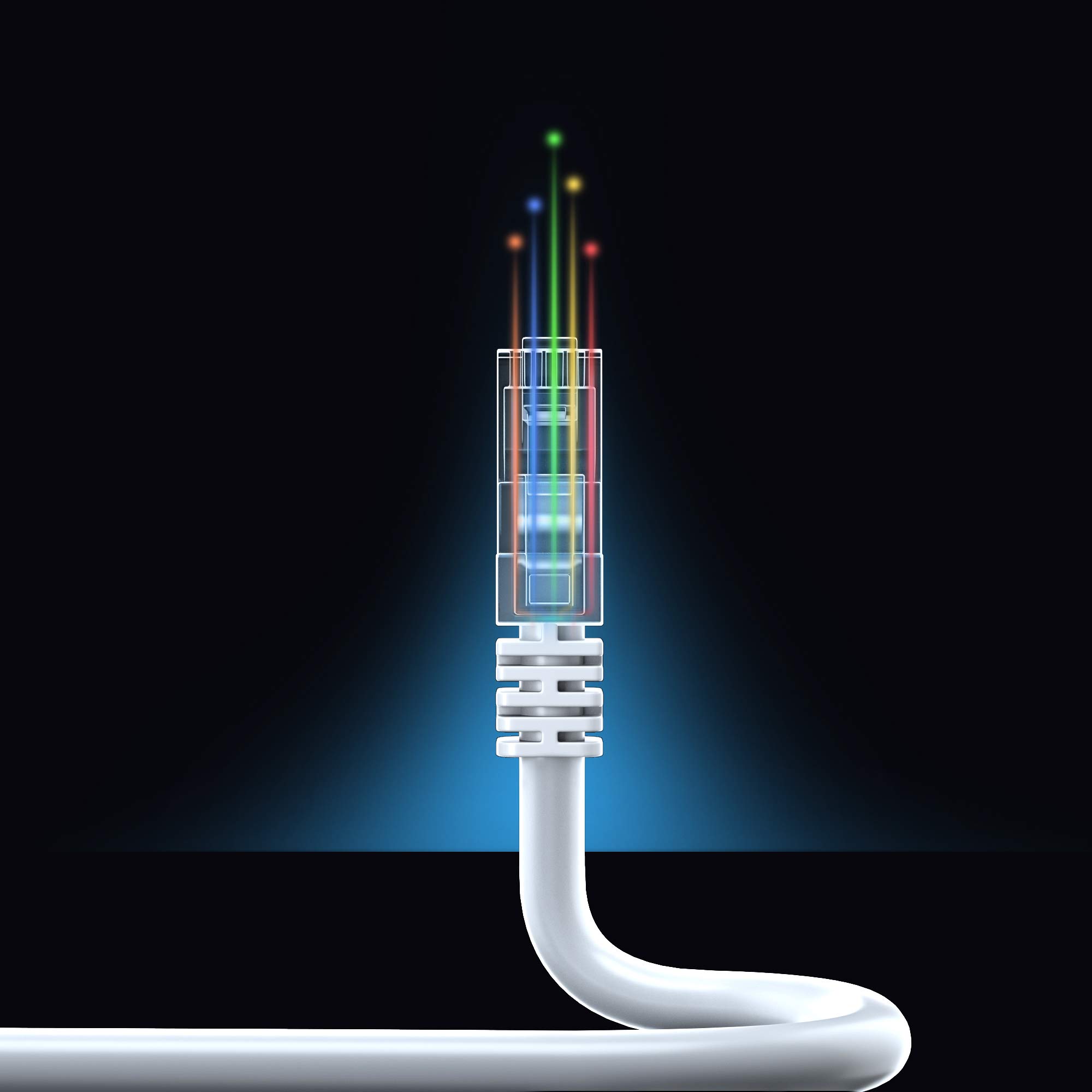 Maximm CAT6 Snagless Ethernet Cable [20 Pack] - Cobre puro - UL Listed - Bridas de cable incluidas
