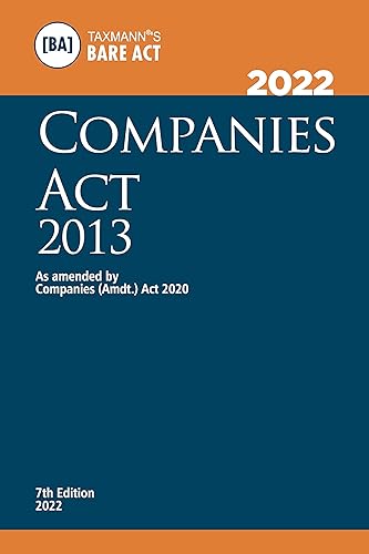 Taxmann's Companies Act 2013 � Most Authentic &amp; Comprehensive Book covering Amended, Updated &amp; Annotated text of the Companies Act 2013 in a small &amp; a handy format | POCKET EDITION [Paperback] Taxmann