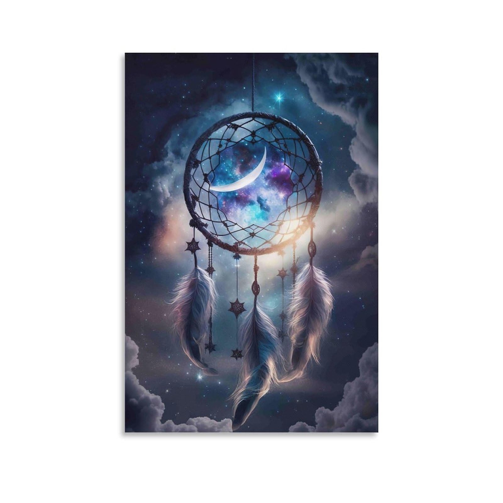 DHBANEIOK Dreamcatcher星空挂饰_1 Wall Decor Poster Canvas Prints Picture Modern Canvas Wall Art Picture Wall Hanging for Dining Room Kitchen Home Office Decor 12x18inch(30x45cm)