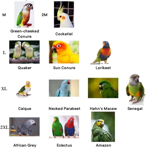 Bird Cloth Christmas Party Birthday Costume for Parrot Halloween Pet Birds Clothes Birds Cosplay Outfit Hoodies (Black,XL)(Pink,2M)