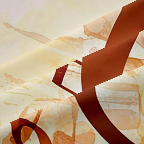 Miniatura 6 de Erosebridal Paneles de cortina de notas musicales, cortinas de ventana de música giratoria retro para niños y adultos, estilo rock, estilo grunge,