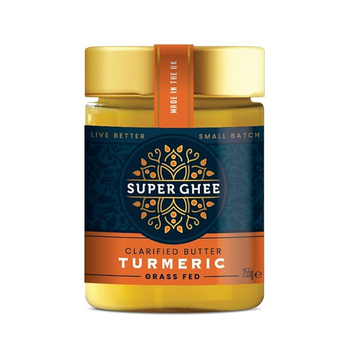 Buy Super Ghee Turmeric Pure and Organic GrassFed Ghee Butter with Turmeric and Black Pepper