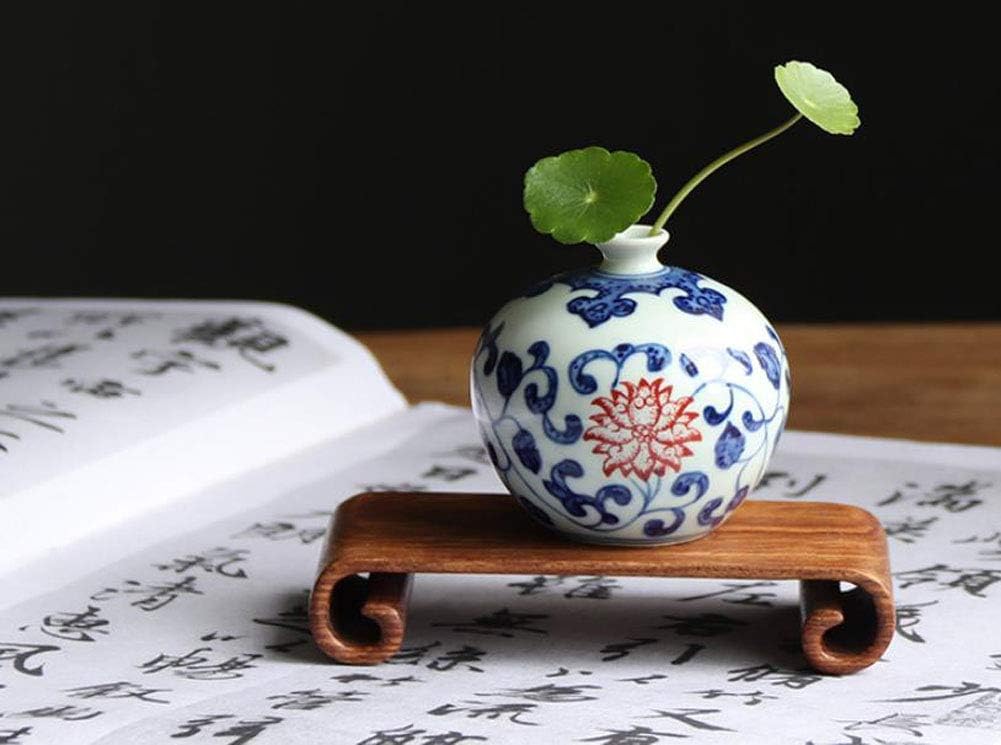 TONGTONG Chinese Blue and White Porcelain Mini Ceramic Vases, Flower Arrangement Container, Ikebana or Table Top Ornaments Display Vase for Flowers Small #14