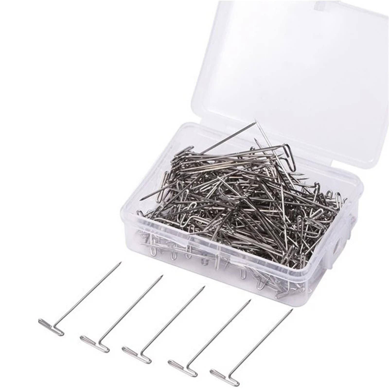 T Pins 50Pcs/100pcs T-Pins Needles For Mannequin Head Sewing Hair Salon Knitting Wig Modelling - Small Size(50pcs)