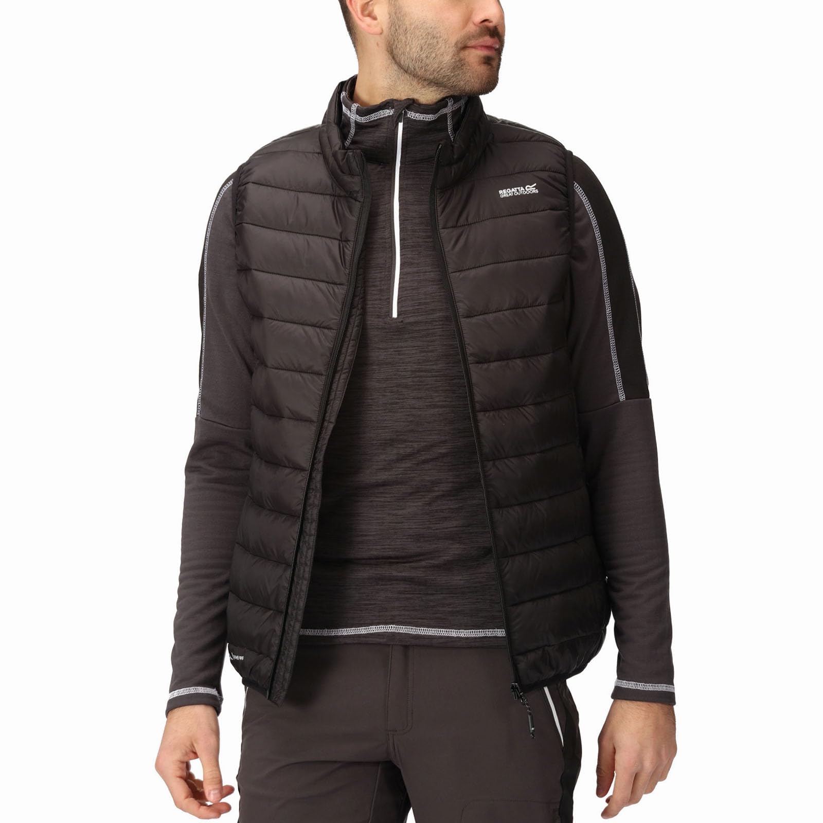 Regatta Men's Black Marizion Baffled Water Repellent Bodywarmer Gilet - Small