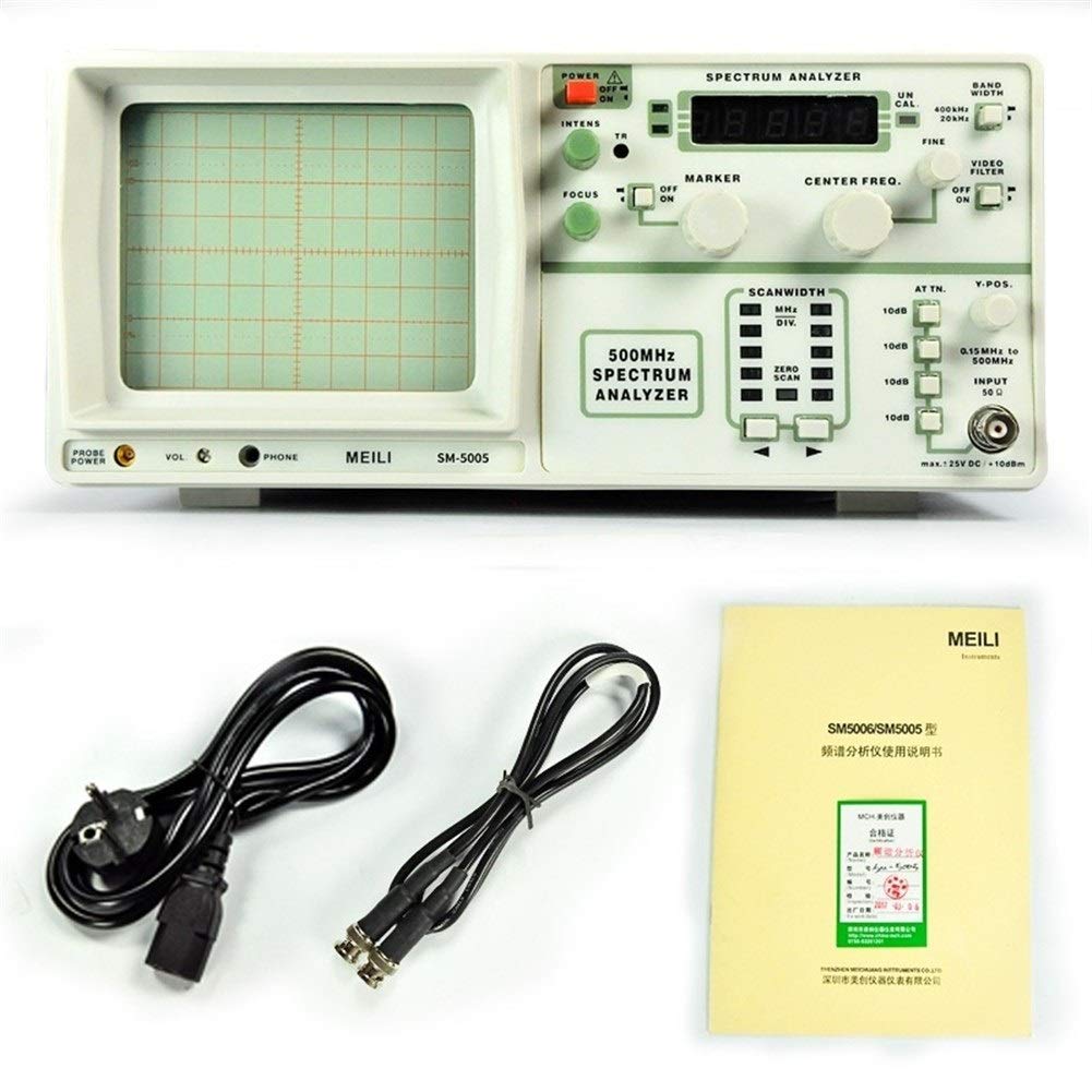 SM5005 Handheld Spectrum Analyzer Częstotliwość 0.15-500 MHz Instrumen Brak generatora sygnału śledzenia Dokładny pomiar