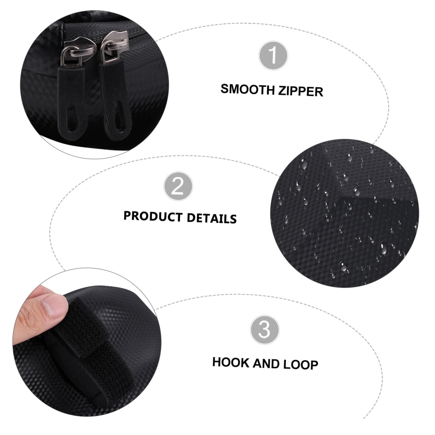Bolsa para Patinete Eléctrico, Bolsa Frontal de Eva , Fácil de Instalar, para Manillar de Bicicleta y Uso Diario