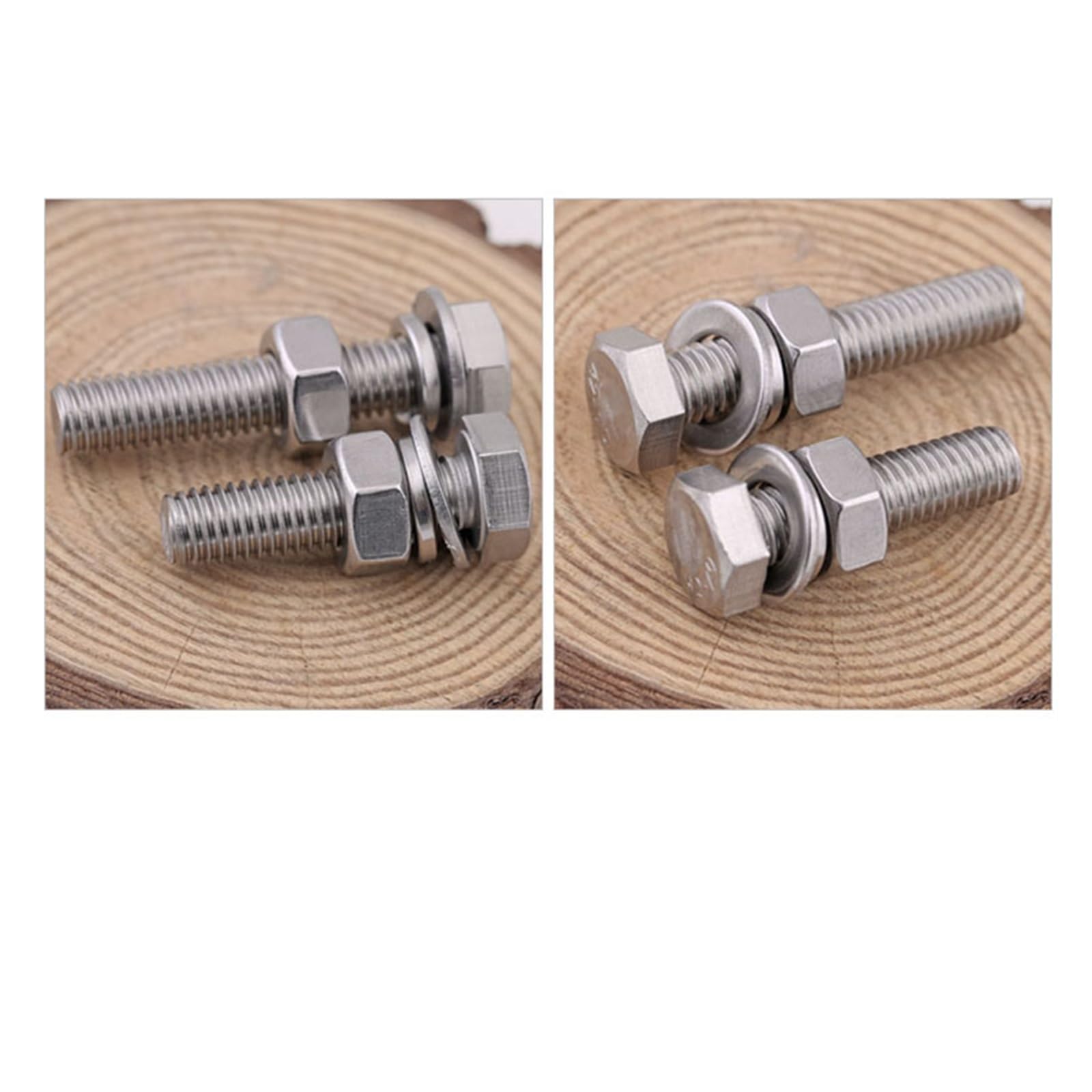 QUARKZMAN M6 X 80mm 304 Edelstahl Sechskantschraube Produktbild-Vorschau 2
