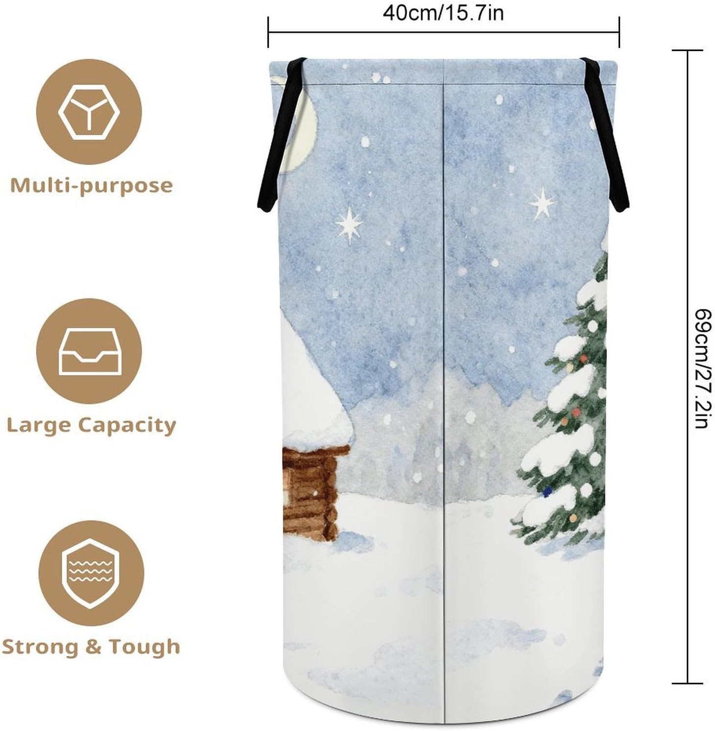 Dirty Clothes Basket Extra Large 110l Open Top Laundry Hamper With Portable Carry Handles, Foldable Waterproof Clothes Basket Spacious Laundry Bag For Bedroom Bathroom Laundry Room Dorm