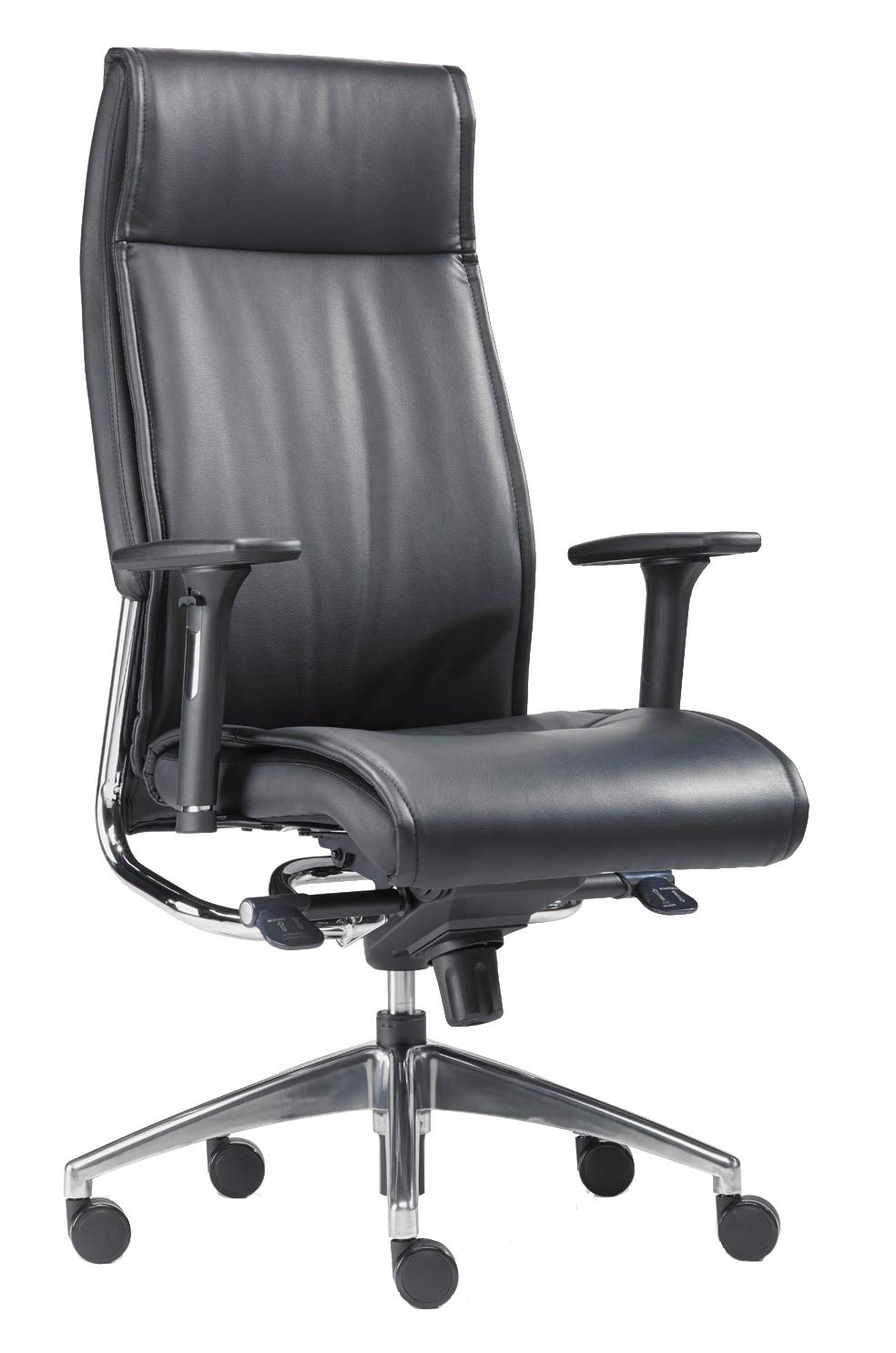 Big Boss | Premium-Chefsessel für Wirbelsäulengesundheit & Aktives Sitzen - Made in Germany | inkl. Armlehnen, Komfort-Sitz und Wipp-Synchron-Mechanik bis 150 kg (Teppichbodenrollen)