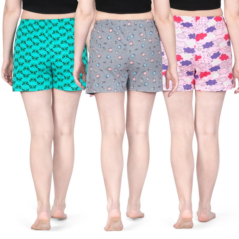 Image of Real Basics Women's Regular Shorts (Pack of 3)