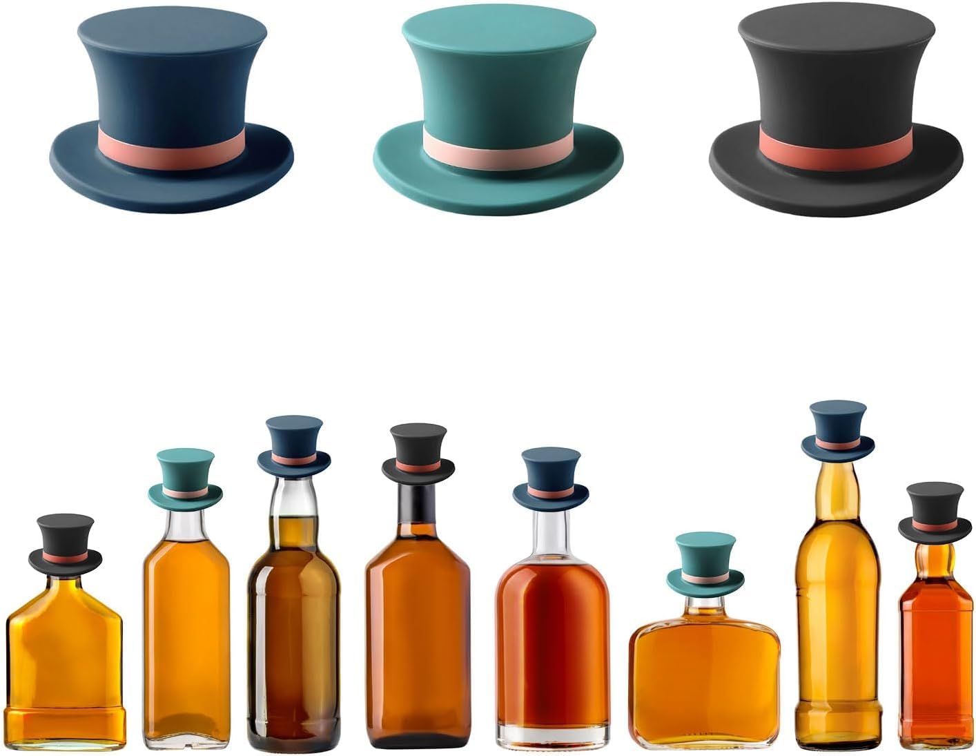 Bouchons à Vin Réutilisables En Silicone - Couvercles