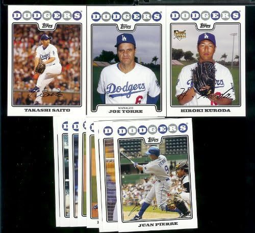 Los Angeles Dodgers Baseball Cards - 5 Years Of Topps Team Sets 2004,2005,2006,2007, 2008 - Includes ALL regular issue Topps Cards For 5 Years - Includes Stars, Rookie Cards & More